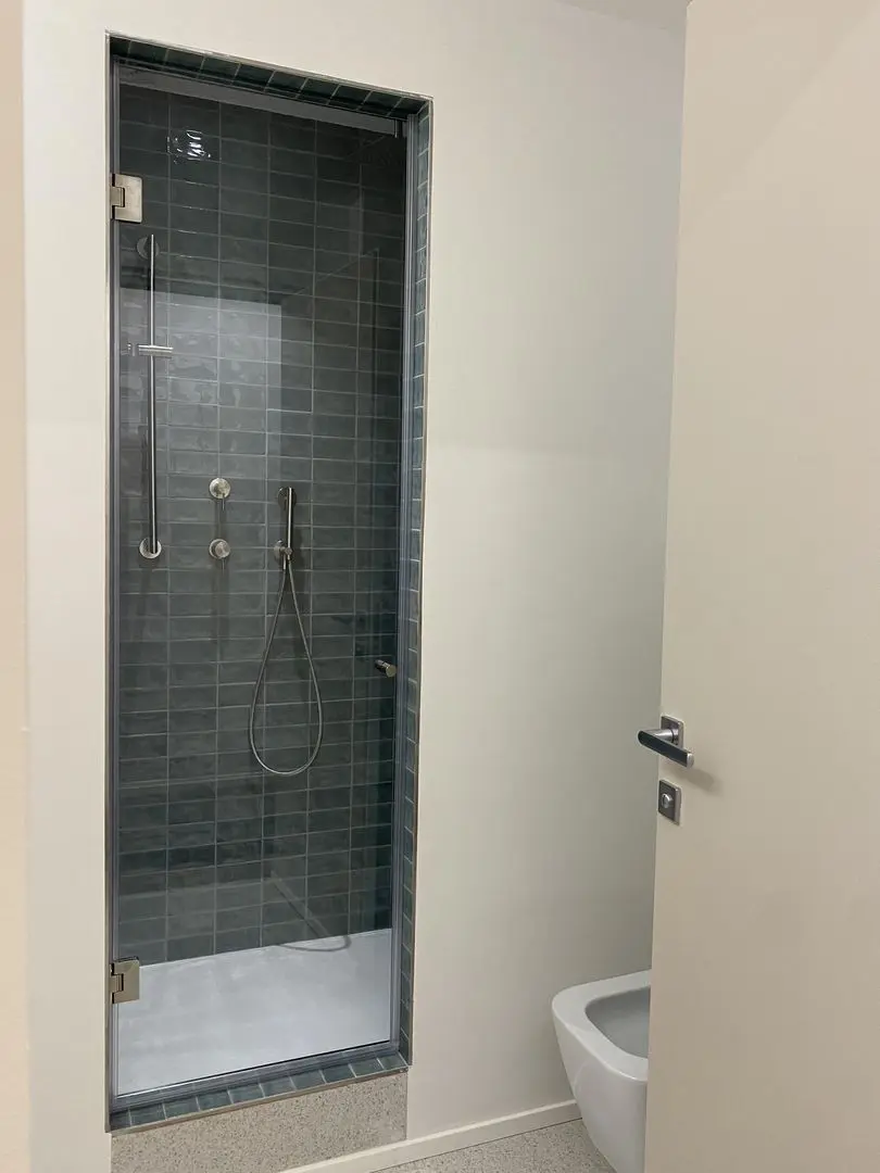 Porta ingresso doccia in vetro battente